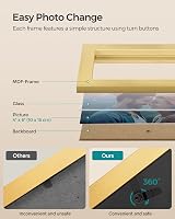 SONGMICS Collage Picture Frame 4x6 Photos 4 Frames Pale Gold RPF025A01 view 4