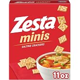 Zesta Minis Saltine Crackers, Soup Crackers, Lunch Snacks, Original, 11oz Box (1 Box)