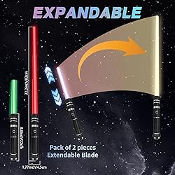 Beyondtrade 12 Colors Lightsabers Toy 2 in 1