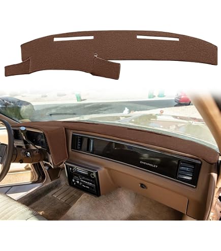 Dash Designs Carpet Dash Cover Mat For Chevrolet El Camino 1982-1988 W/ AC - Charcoal Grey
