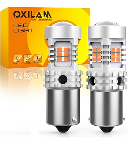 TSUGAMI 1156 Car LED Bulb, 2PCS 3014-SMD Vehicle Turn Signal Lights Bulb Replacement, Super Bright Automotive Exterior Porch Light Accessories, Universal For Camper Trailer Truck, Turn Signal Bulbs - Canada