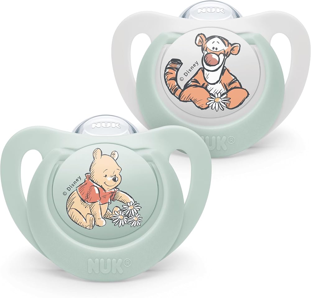 NUK Star Baby Dummy 0-6 Months Winnie The Pooh Case 2 Count BPA-Free