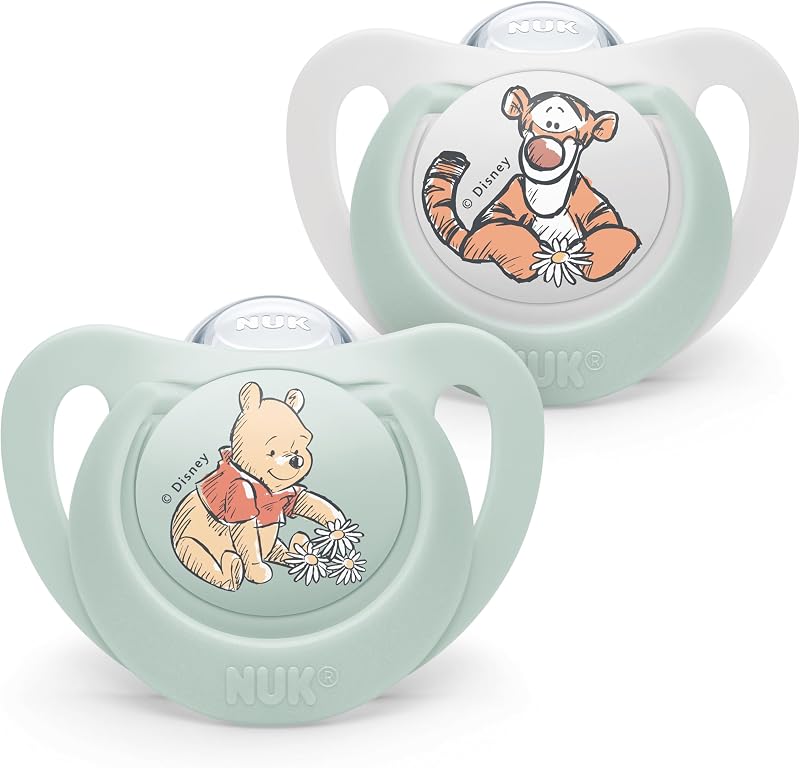 NUK Star Baby Dummy 0-6 Months Winnie The Pooh Case 2 Count BPA-Free