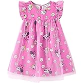 Disney Frozen Elsa Minnie Princess Winnie Girl Dress Ruffle Short Sleeve Tulle Skirt Summer Clothes Kids Outfit Baby/Toddler