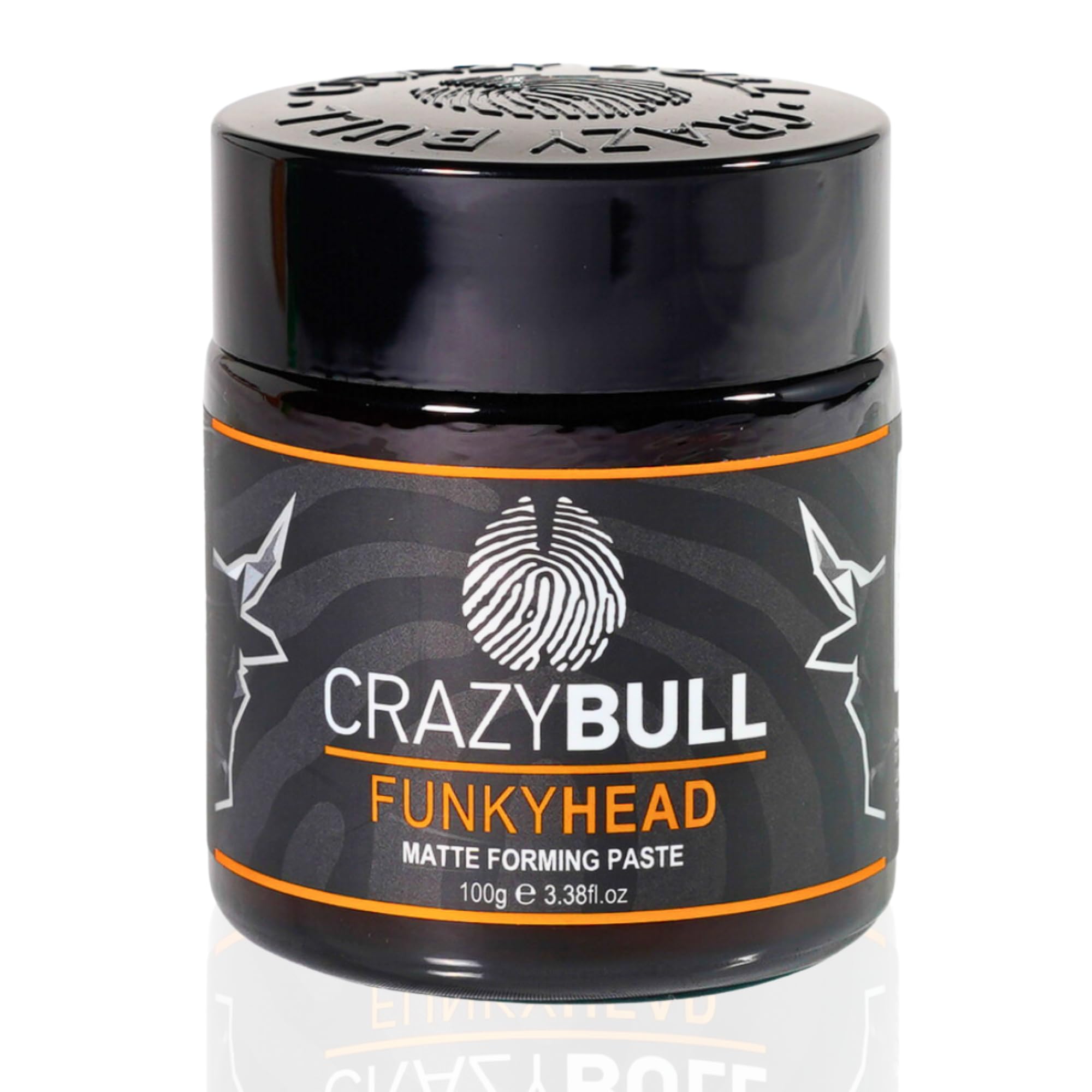 Crazy Bull Hair Styling Paste Funky Head- Natural Matte Finish with Light Hold Texture for Volumising, Defining, & Texturising - Vegan Hair Styler Product for Men & Women - Clean Scent, Water-Based
