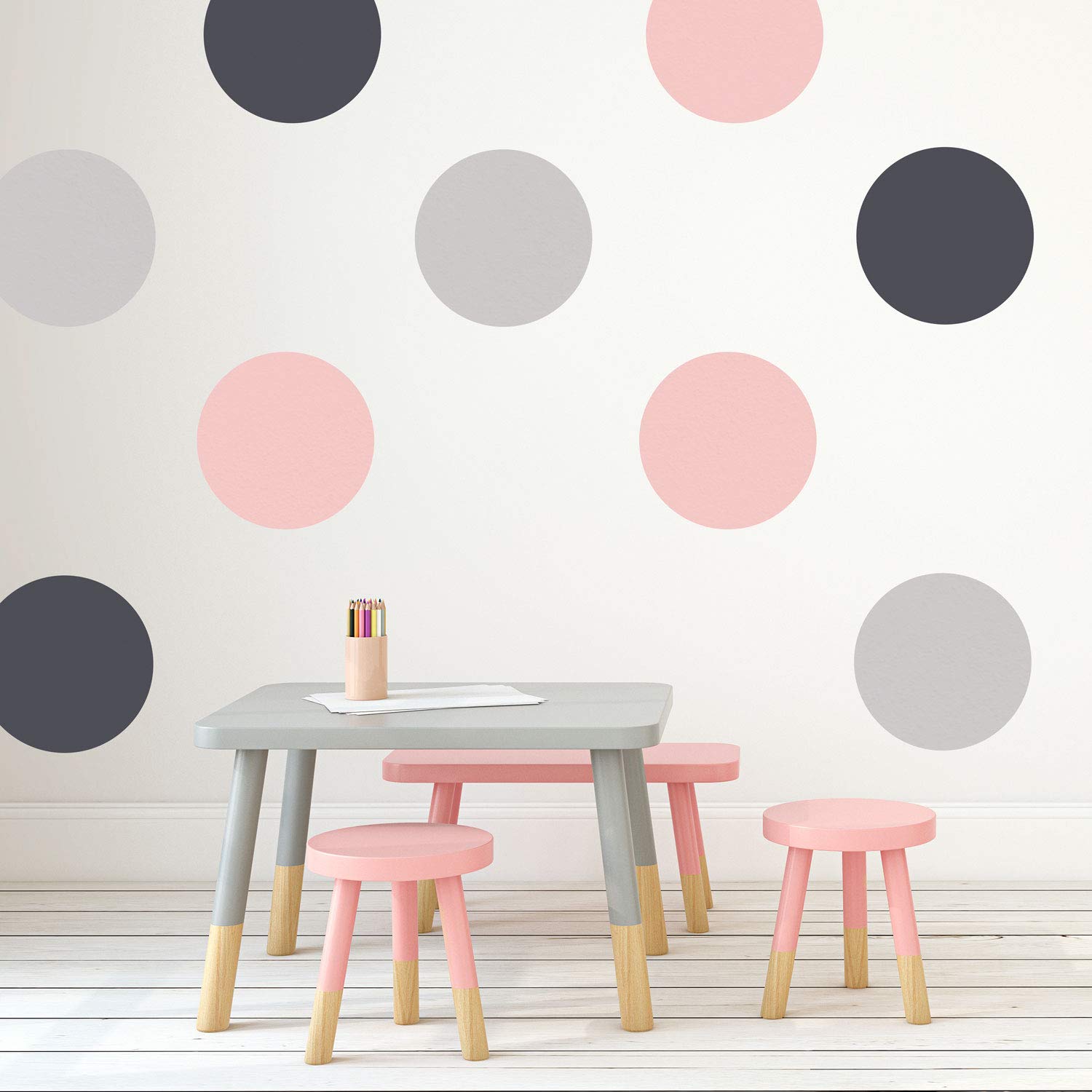 Circle Wall Stickers | Lots of Colours Options Available | Perfect for a Baby's Nursery or Child's Bedroom