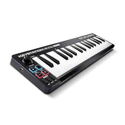 M Audio Keystation Mini 32 MK3 | Ultra Portable Mini USB MIDI Keyboard Controller With ProTools First | M Audio Edition and Xpand 2 by AIR Music Tech