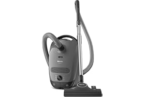 Miele Classic C1 Bagged Canister Vacuum Cleaner with Miele AirClean System (Graphite Grey) - 5 Year Warranty