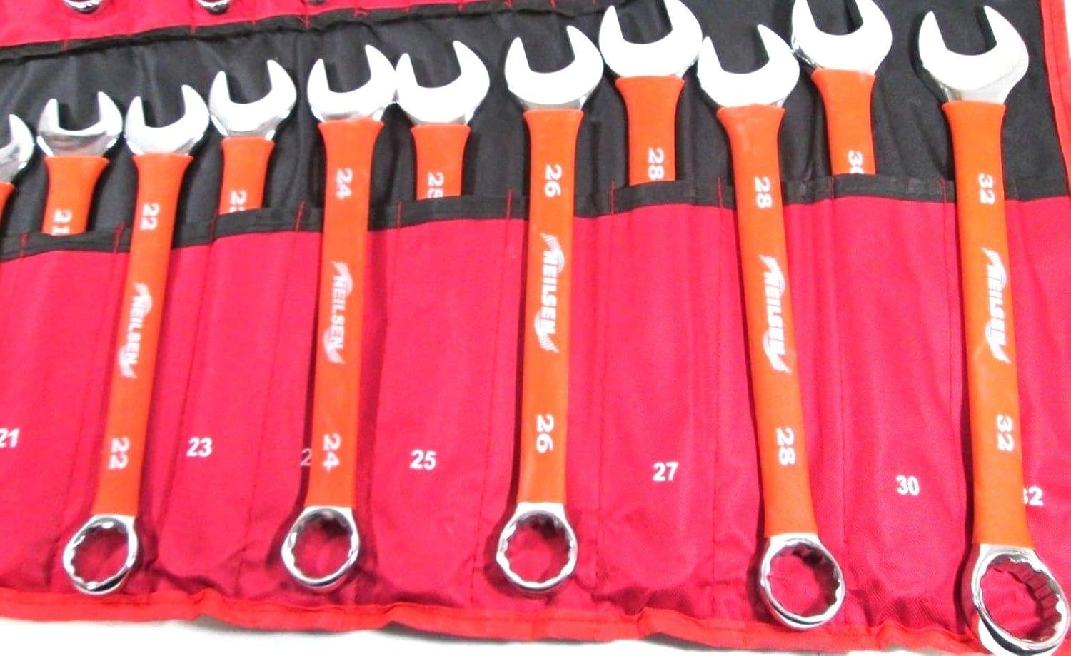 Neilsen CT0126 6-32 mm Combination Spanner Set - (25-Piece), Red, 1 Pack/S - Image 3