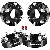 Richeer 1.5'' 6x4.5 Hub Centric Wheel Spacers for 2005-2023 Frontier, 2005-2014 Pathfinder, 2005-2015 Xterra, 6x114.3mm Wheel Spacer with M12x1.25 Studs 66.1mm Center Bore