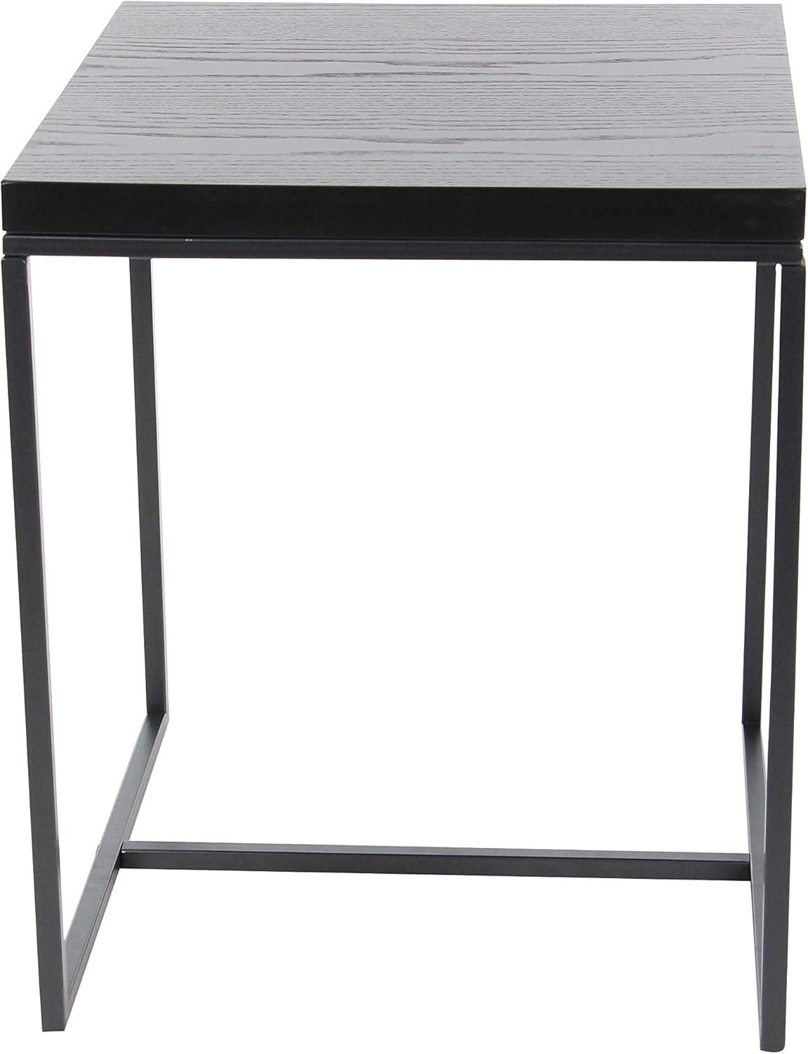 Deco 79 19"x 21" x 23" Metal And Wood Accent Table (Set Of 3), 19" x 21" x 23", Light Dark Brown/Gold: Furniture & Decor