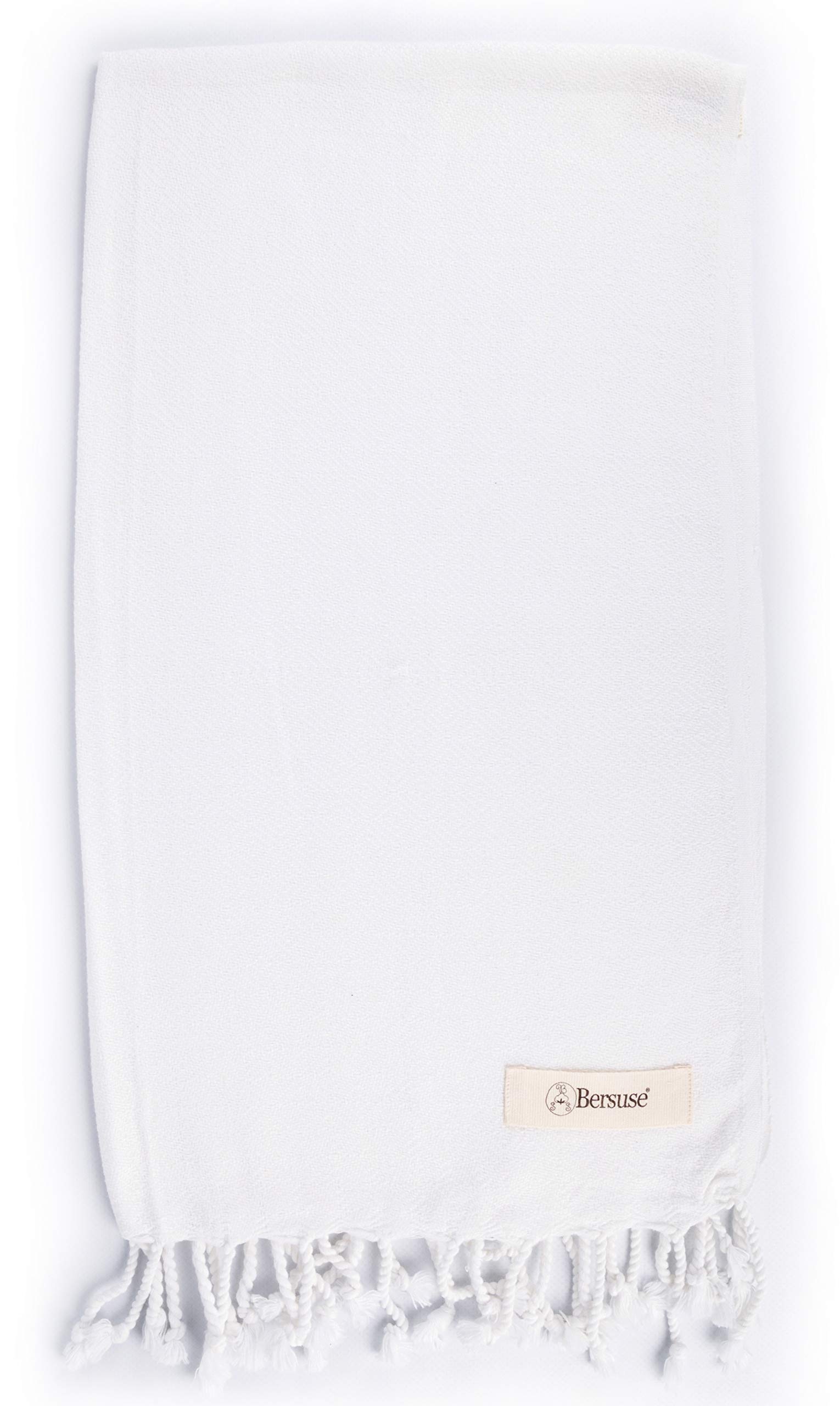 Bersuse 100% Cotton - Laodicea Turkish Hand Towel - White