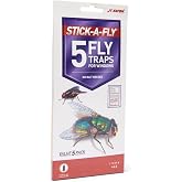 JT Eaton Stick-A-Fly Window Fly Trap, Clear
