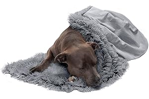 Furhaven Waterproof Throw Blanket for Dogs & Indoor Cats, Washable - Shaggy Plush Calming Long Faux Fur & Velvet Dog Blanket - Gray, Large