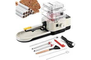 JOUGE Automatic Rolling Machine Electric Cigarette Injector Machine for Tubes King/Regular/Slim 100s Cigarette Injector Roller Machine (Cream-Colored)