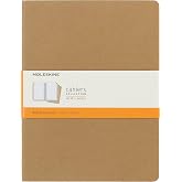 Moleskine Cahier Journal, Soft Cover, Large (5" x 8.25") Ruled/Lined, Black, 80 Pages (Set of 3)