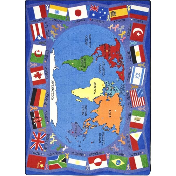 Amazon.com: Joy Alfombras Flags Of The World aula Alfombras ...