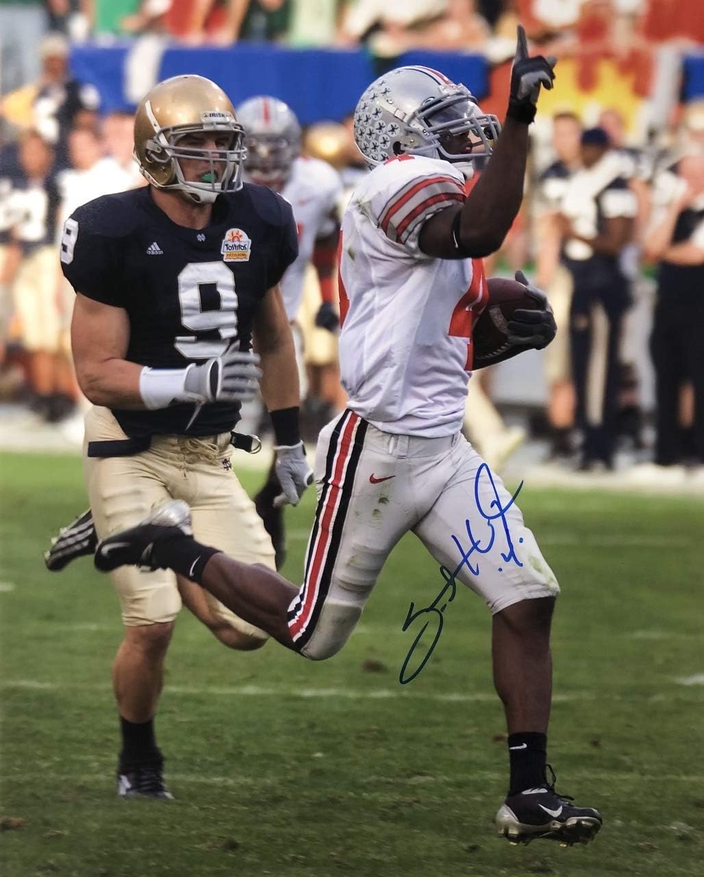Santonio Holmes Ohio State Buckeyes 16-2 16x20 Autographed Photo - Certified Authentic