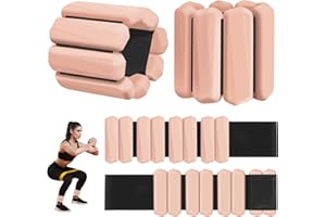 MXIIXM Wrist Weights Set of 2(1Lbs Each), Adjustable Wrist and Ankle Weights for Women and Men, Wearable Arm & Leg Weights Set for Walking, Yoga, Swimming, Cardio, Aerobics, Gym