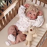 BABESIDE Lifelike Reborn Baby Dolls Tess - 17Inch Cute Soft Vinyl Realistic-Newborn Baby Doll Poseable Smiling Real Life Baby Dolls with Complete Accessories for 3+ Years Old Gifts