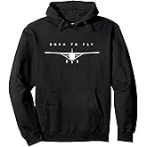 Single Engine Prop Airplane Shirt Born to Fly - Hoodie Pullover Hoodie