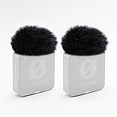 JCMOYUTY Windscreen for RODE Wireless PRO/ME Compact Wireless Microphone Deadcat Furry Cover, 2-Pack Pop Filter Accessory