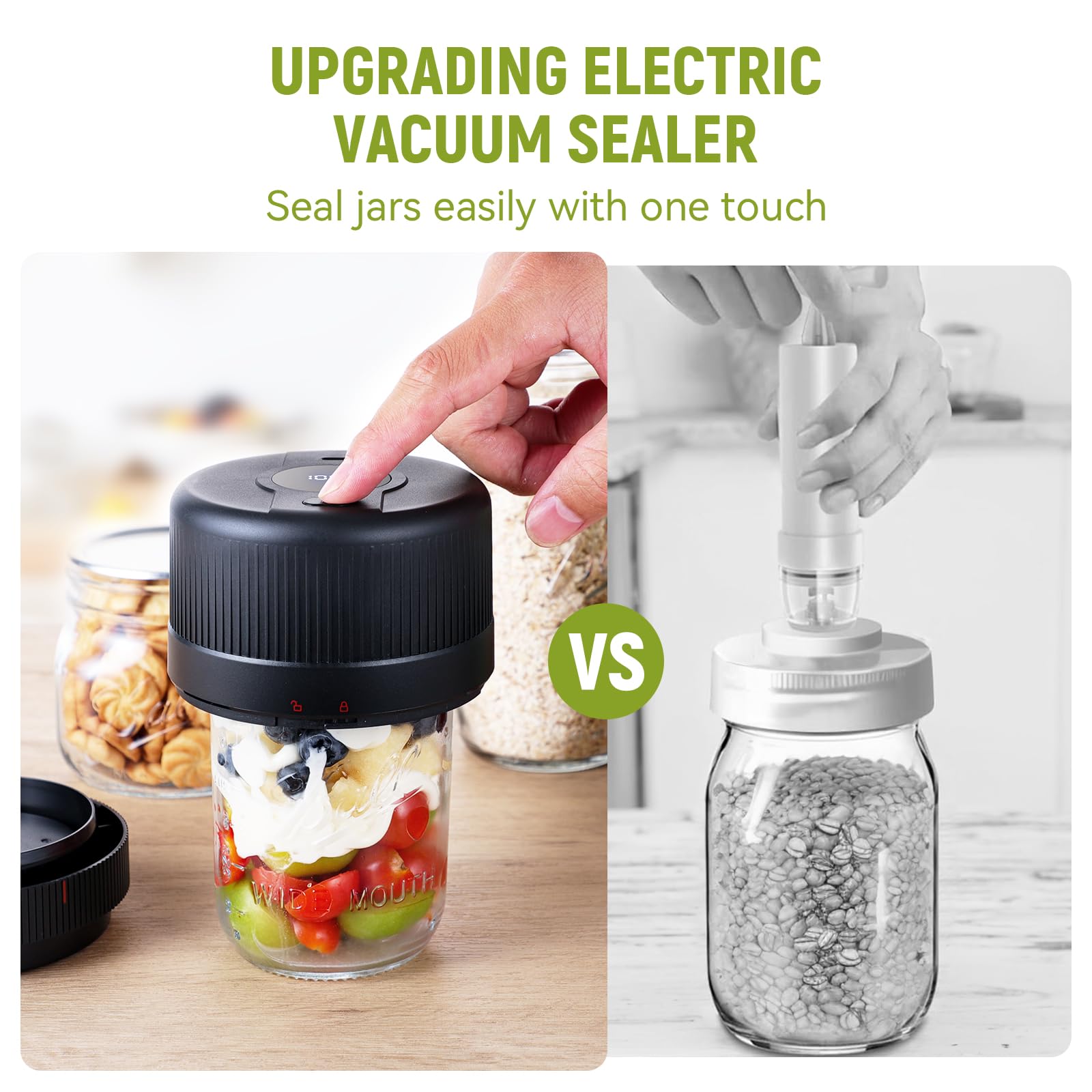 Electric Mason Jar Vacuum Sealer