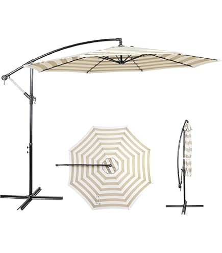 cobana 10 feet cantilever freestanding patio umbrella Amazon.com : COBANA 10ft Offset Patio Umbrella with Base Included, Hanging Outdoor  Umbrella with Sand Filled Umbrella Stand Weights, Dark Green : Patio, Lawn  & Garden