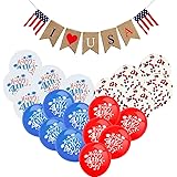 DmHirmg 4th of July Decorations,Patriotic Decorations Include 4th of July Balloon and Fourth of July Decorations,Independence