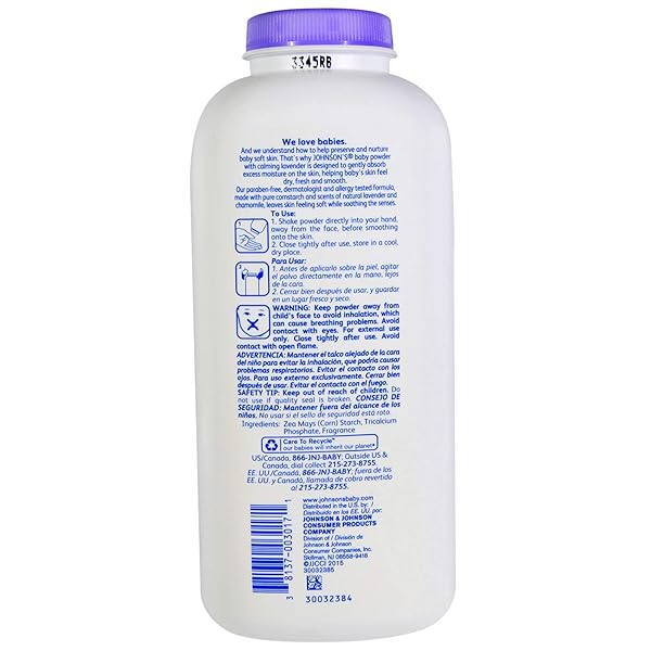 JOHNSON’S BABY POWDER CALMING LAVENDER 15 OUNCE