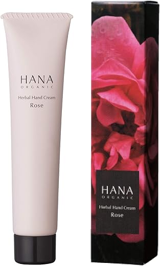 HANA ORGANIC ハーバルハンドクリーム ローズ 40g