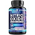 Extra Strength Nitric Oxide Supplement L Arginine 3X Strength - Citrulline Malate, AAKG, Beta Alanine - Premium Muscle Supporting Nitric Booster for Energy & Strength to Train Harder - 120 Capsules