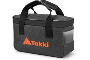 Takki Carrying Case Storage Bag Waterproof Camping Carrying Bag with Adjustable Divider Compatible with Power Station S81 S81Max(Power Station Not Included)
