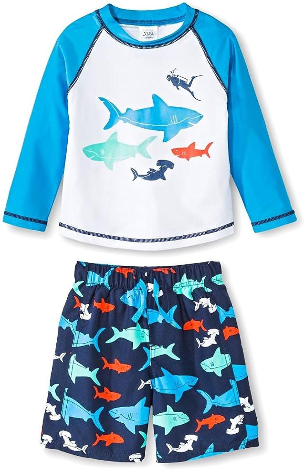 carter's shark swimsuit