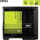 MSI MAG PANO 100L PZ ATX PC Case with Vertical GPU Bracket USB 20Gbps-C view 4