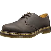 Dr. Martens Unisex-Adult 1461 Crazy Horse 3-Eye Oxfords, Brown, 15 M UK, 16 M US