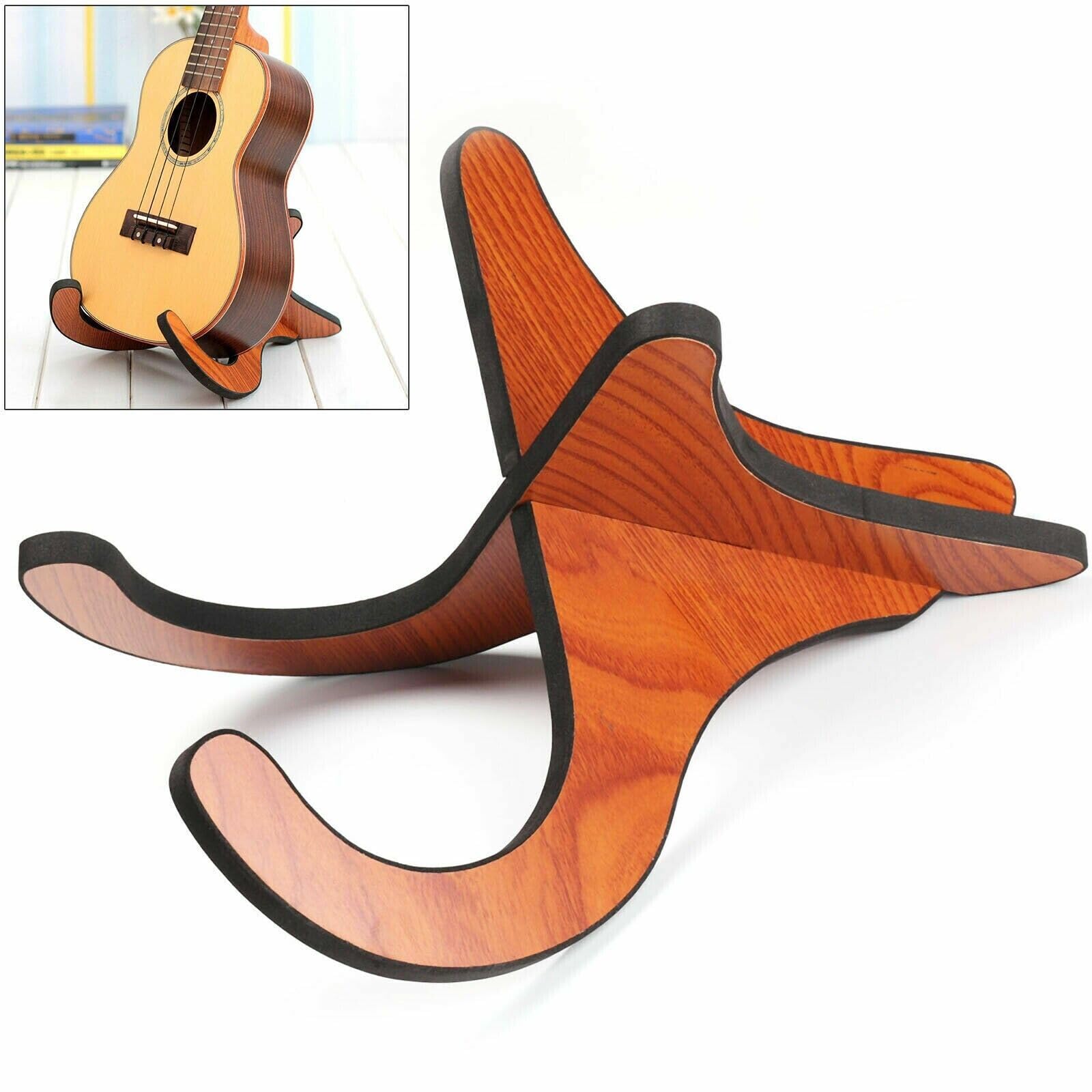 ARA CHOICE Guitar Stand - Wooden Non-Slip Musical Accessories Stand Foldable for Acoustic Classical Guitars