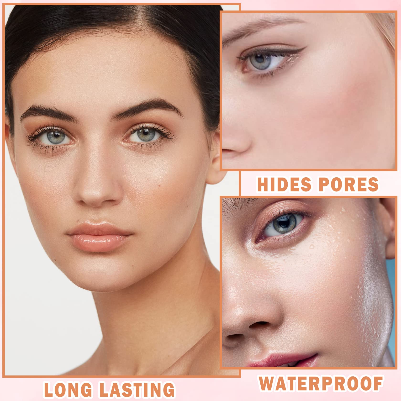 QIUFSSE Pink Setting Powder Loose Face Powder Matte Soft Smooth Oil Control Long Lasting Loose Setting Powder Makeup For Natural Flawless #02 Pink Complexion