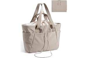 BAGSMART Reusable Grocery Bags, Large Beach Bag, Foldable Tote for Shopping Moving Holiday Travel Packing
