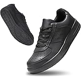 Furuian Steel Toe Shoes for Men Comfortable Safety Shoes Lace Up Work Shoes