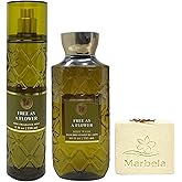Bath & Body Works Free As A Flower Fine Fragrance Mist and Body Wash with a Creamy Rose Bar Soap - Full Size