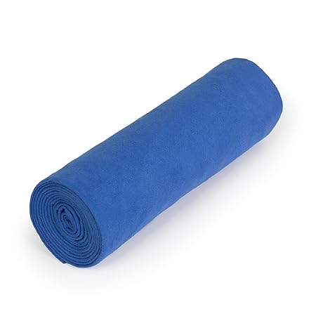 nu:ju Sporthandtuch | Fitness Handtuch | Saunatuch | Strandtuch aus EVOLON | 1 STK. (ca. 100x180cm) in Lapis Blue - Ultraleic