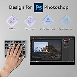 Doohoeek Bluetooth Shortcut Keyboard for Adobe