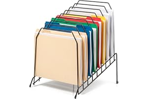 Officemate Large Incline 8 Compartment Wire Caddy, Black, 8.5 x 10.375 x 12.625 Inches