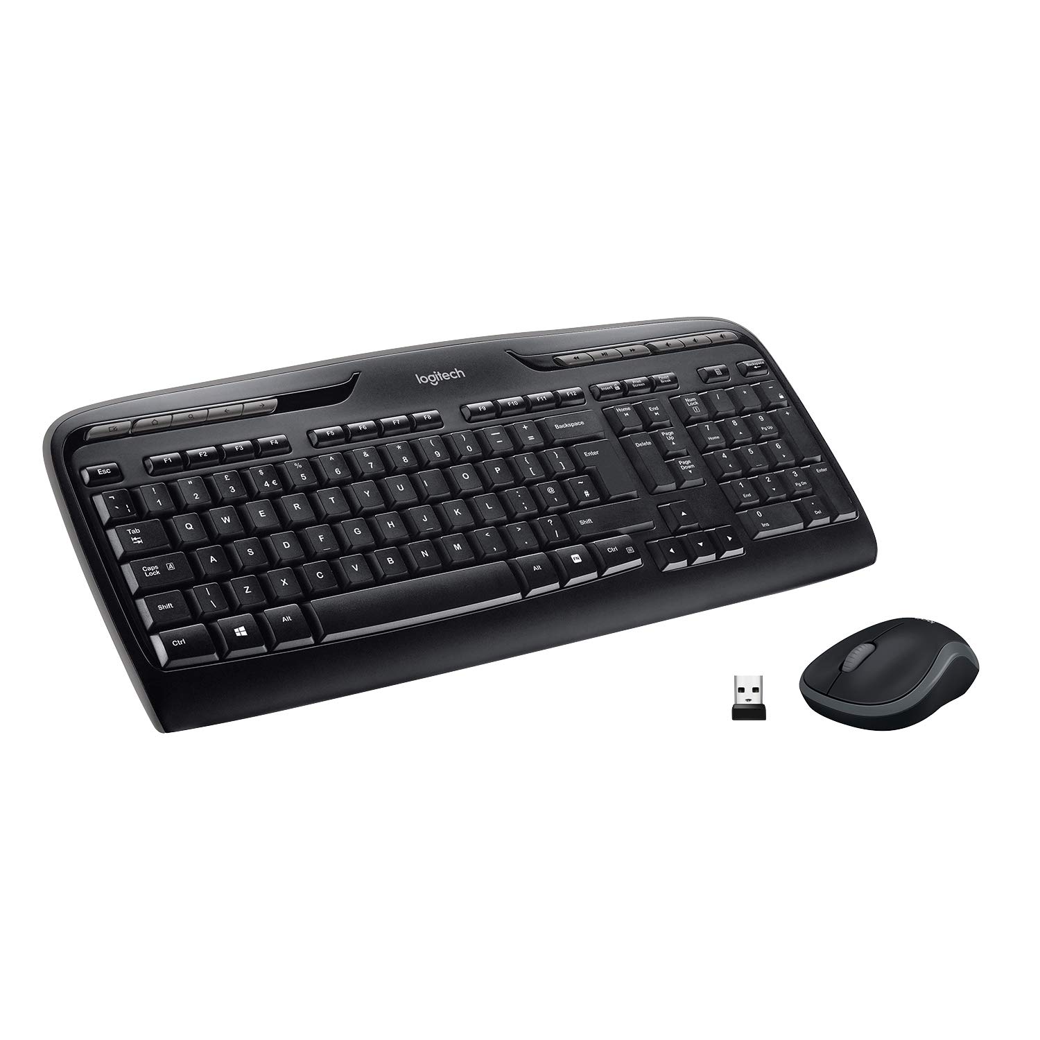 Logitech MK330 Wireless Keyboard and Mouse Combo, QWERTY Pan-Scandinavian Layout