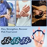 FitBeast Grip Strength Trainer 9-Piece Kit Forearm Hand Exerciser Deep Blue view 6