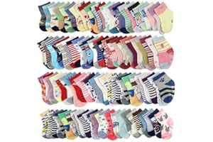 WAFUNNE 20 Pairs Baby Socks Wholesale for Infant Toddler Kids Children (Pattern at Random)