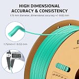 ELEGOO PLA+ Filament 1.75mm White 1kg for 3D Printers Tougher+Dimensional view 3
