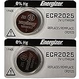 Energizer CR2025 Lithium Battery Pack Of 2