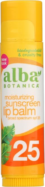 Alba Botanica Lip Balm SPF25 Suncare Water Resistant Hypo-allergenic Reef Safe view 1